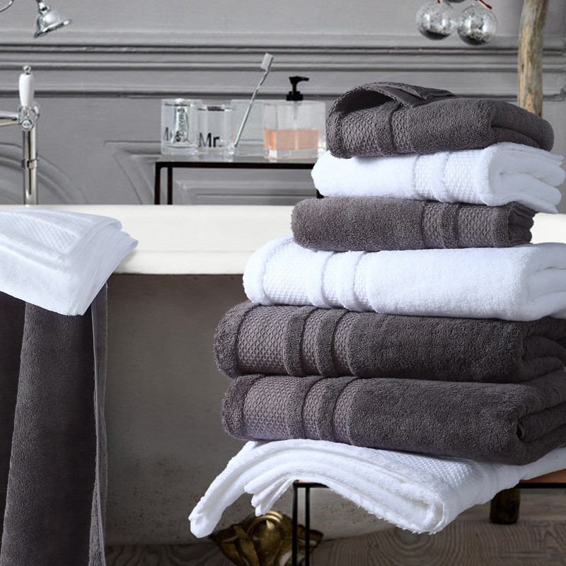 130g thickened towel, all-cotton wholesale factory, household absorbent household pure cotton, hotel 16 spiral wool, beauty salon made pic 20