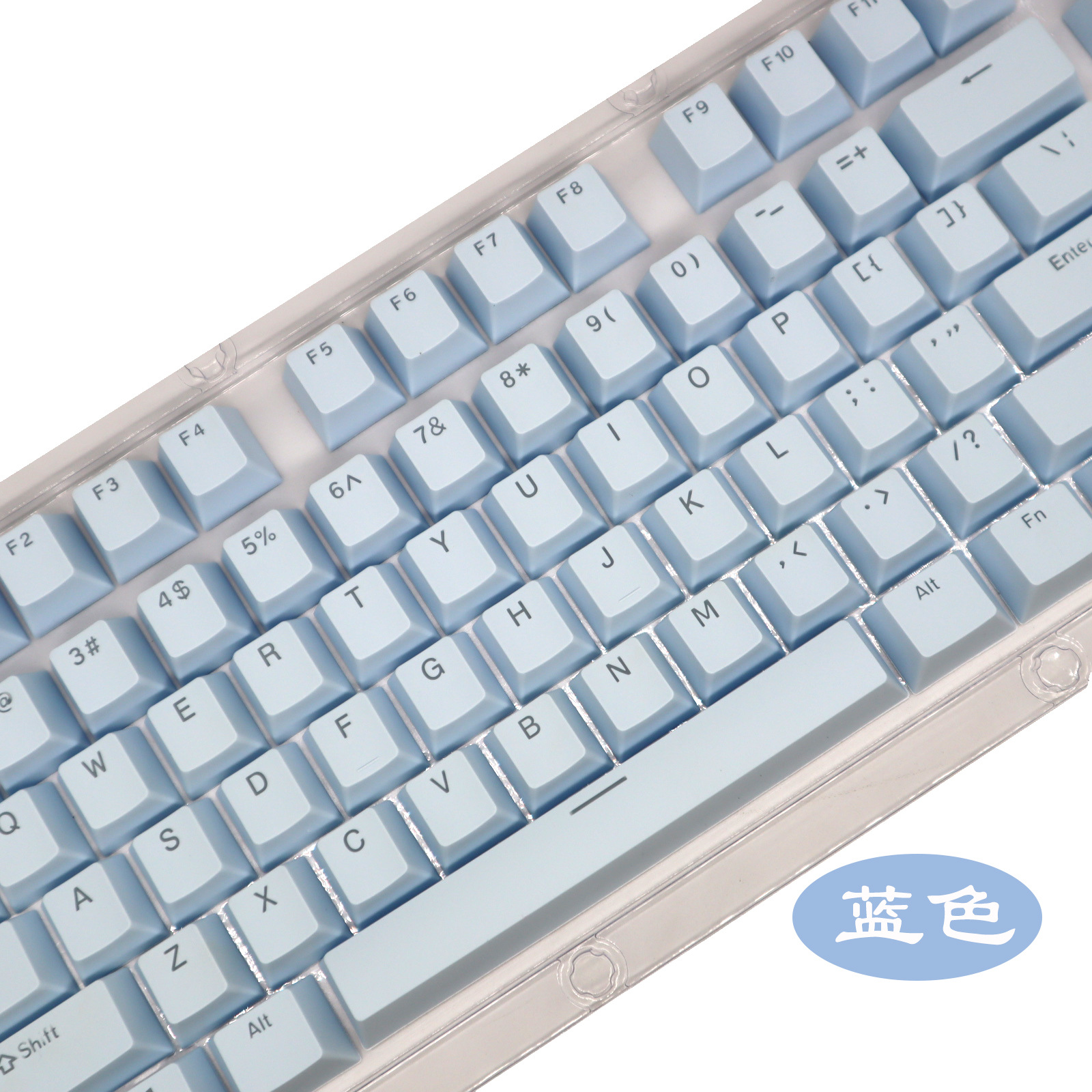ABS color-matched 61/87/104 key mechanical keyboard cap, two-color closed character translucent color key cap pic 42