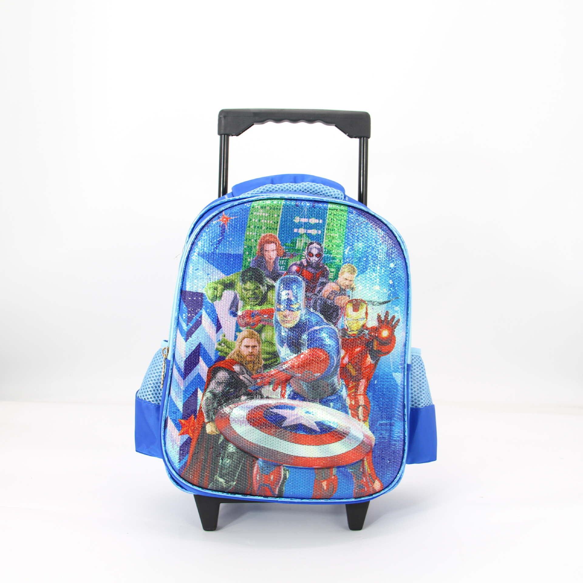 New primary school trolley schoolbag, cartoon cute unicorn backpack, Spider-Man trolley bag, Captain America schoolbag pic 6