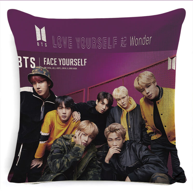 Customized new cushion covers for anime and cartoon BTS fans, Douyin merchandise and fan gifts pic 19