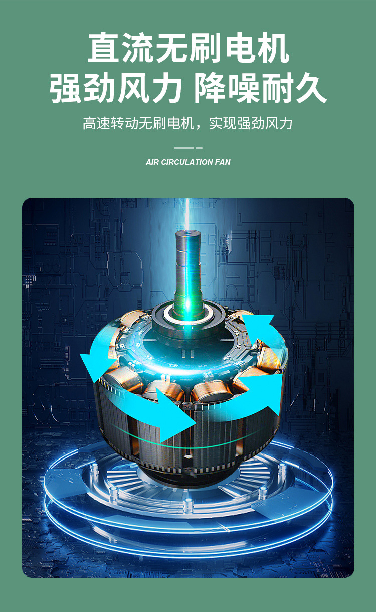 创意桌面风扇usb可充电小夜灯风扇家用办公室台式扇便携式低音小风扇户外电风扇LED多功能电风扇详情12