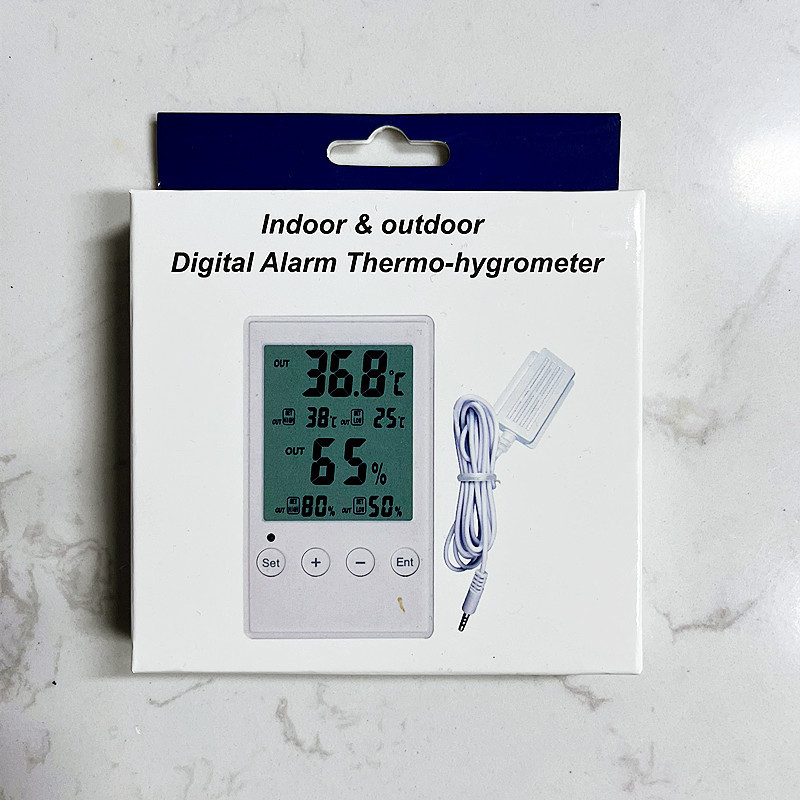 A high-precision thermometer and hygrometer specifically designed for pharmacy refrigerators in the cold storage compartment, featuring high and low temperature and humidity alarms pic 8