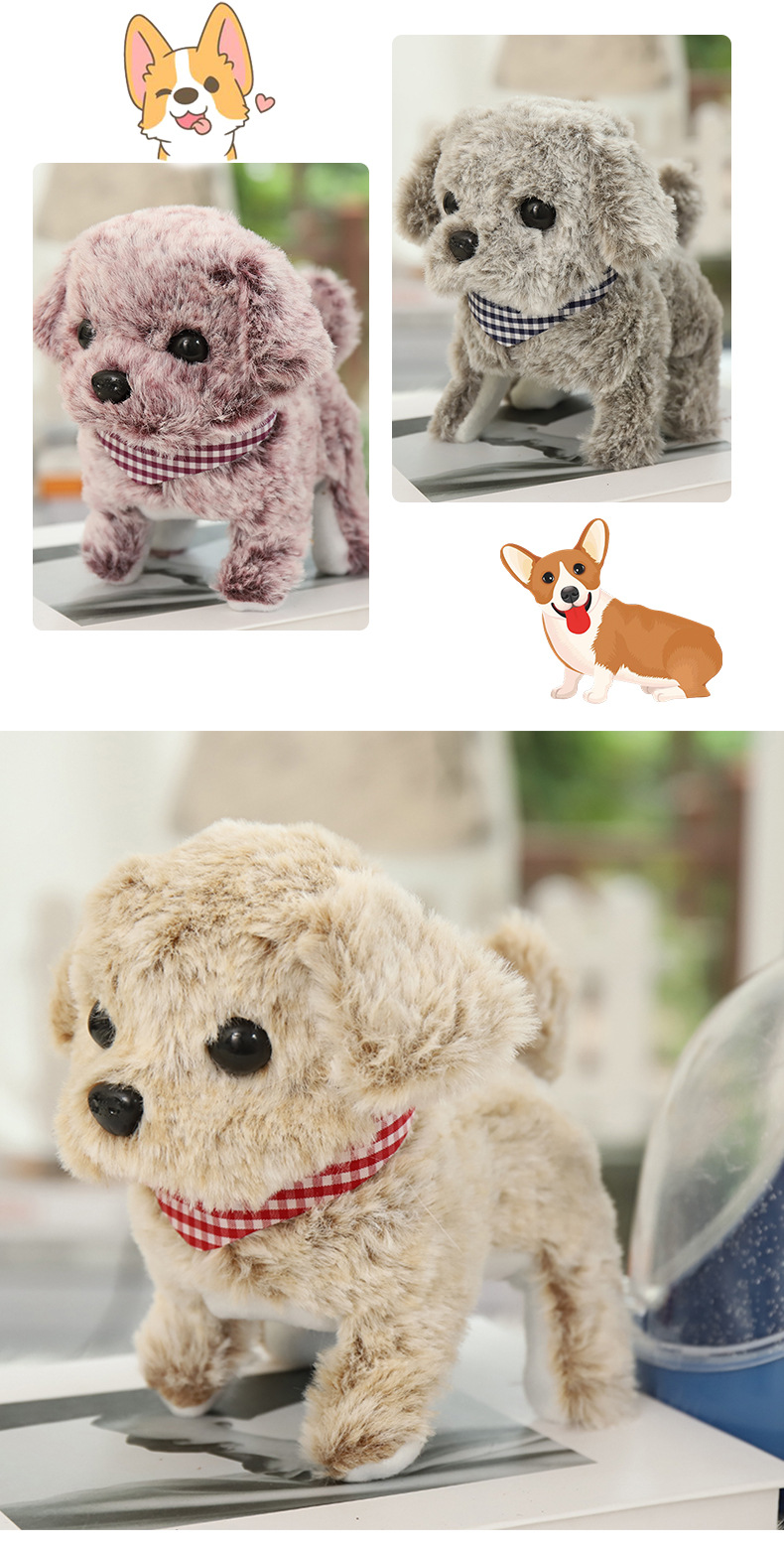 New electric simulation plush toy dog can bark and walk, smart dog for children and girls, robot dog, wholesale of foreign trade toys pic 19
