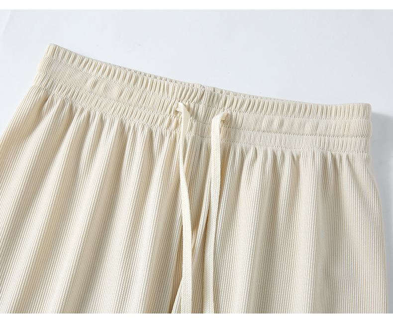 Ice silk wide-leg pants for women, long pants with a drooping effect, summer petite high-waisted slimming casual pants, loose straight-leg pants pic 32