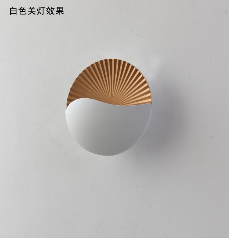 Household waterproof round wall lamp, modern and simple led dimming ceiling light, corridor staircase light, villa garden wall-washing light pic 8