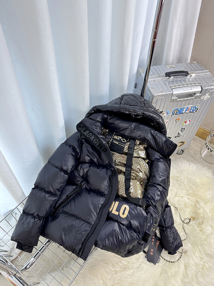 Direct sales from the manufacturer of the 2023 winter bestseller black gold genuine white goose down short thickened down jackets for both men and women pic 14