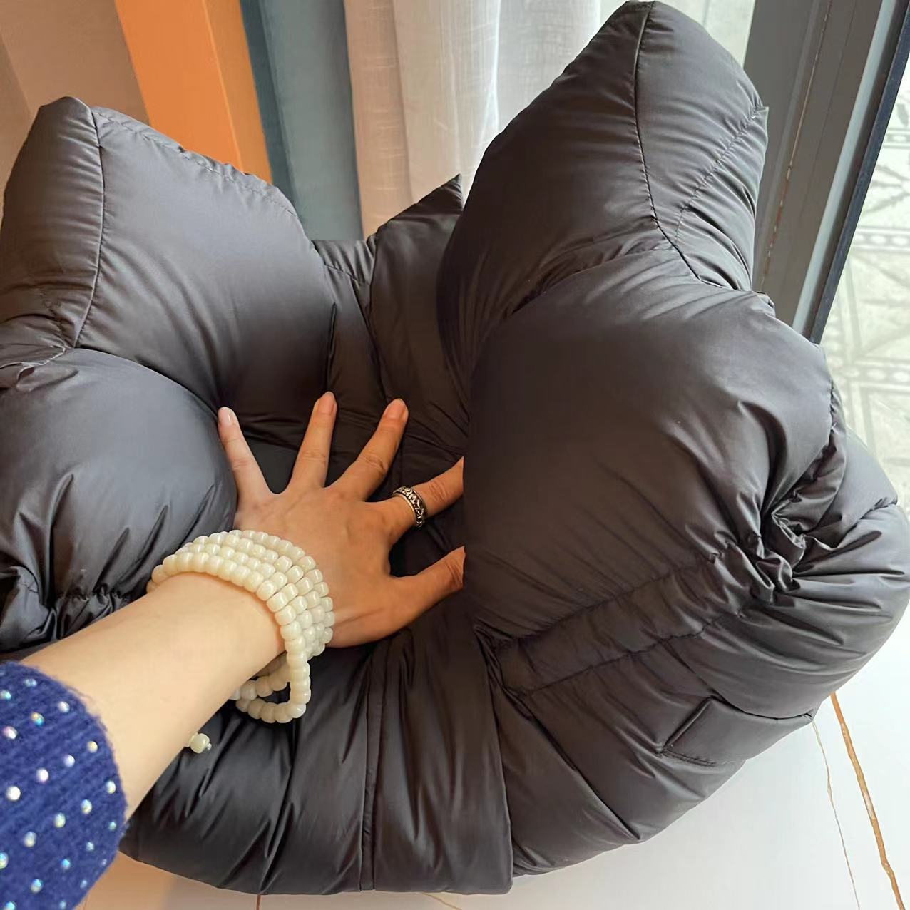 XG1613 Goose down style slimming and waist-cinching down bread dress for women in autumn and Winter 2022 New pic 22