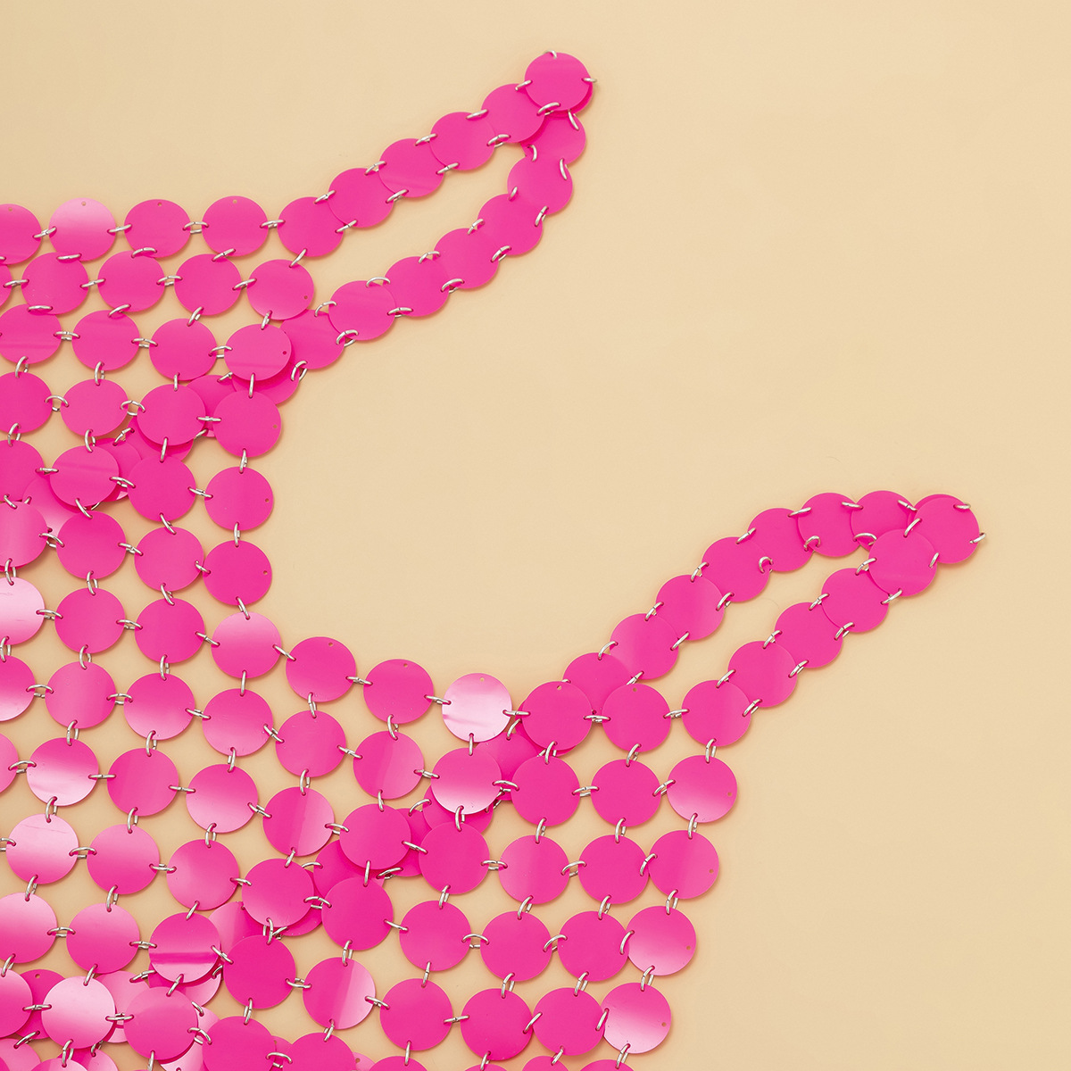 欧美跨境饰品 性感镂空亮片身体链女 夜店露背包臀鱼鳞片连衣裙详情17