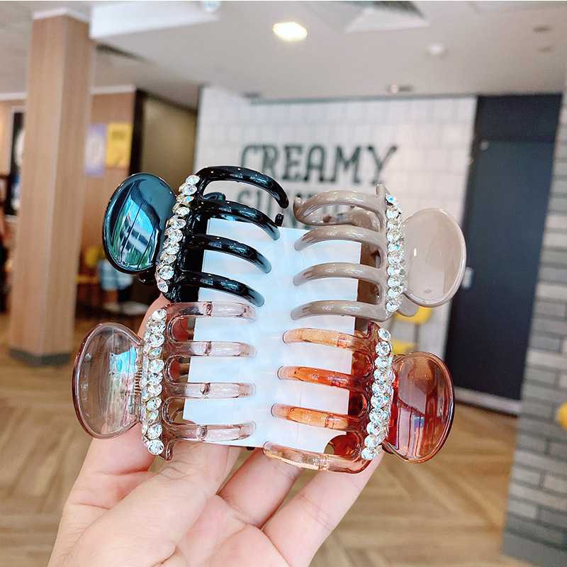 新款小众设计字母中号南瓜抓夹女三角形简约质感鲨鱼夹盘发发抓发详情28