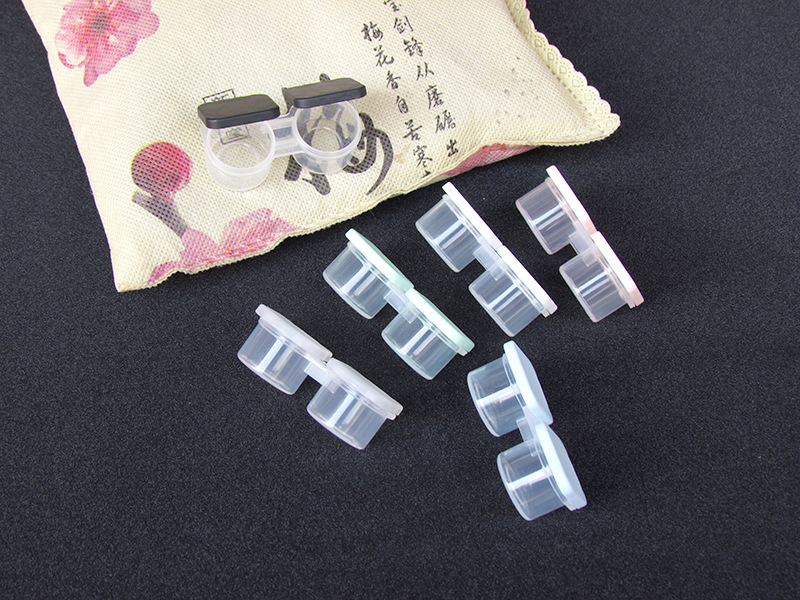 Portable dual-box flip contact lens case, independent press dual-box, convenient to use, three colors available, specially for foreign trade pic 25