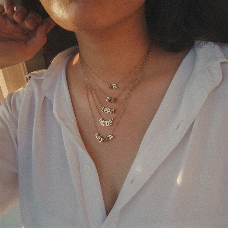 eManco offers stainless steel letter pendant accessories, including 26 English letter pendants and diy jewelry accessories pic 17