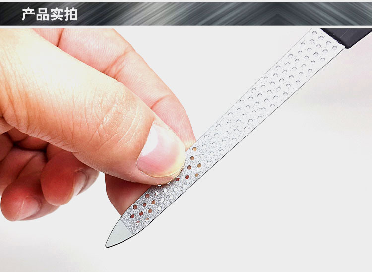 Manganese steel sand-plated and chrome-plated nail polish, metal nail file, not easy to bend, sharp and durable shanilak pic 5