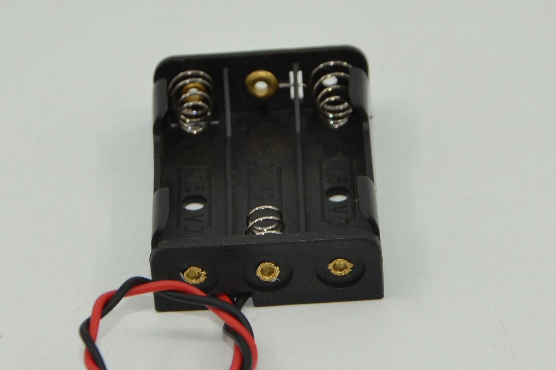 Three AA battery boxes without LIDS, AA battery sockets, 4.5V, three AA switches with wires pic 5