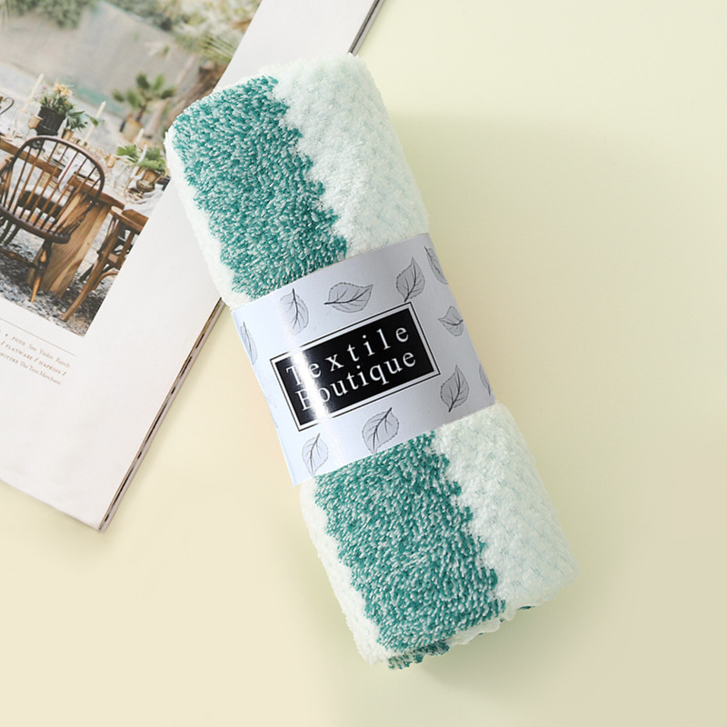 Thickened coral fleece towel, soft and absorbent, five-pack household adult face towel, gift towel logo pic 3