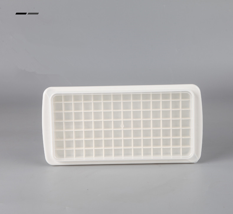 简约创意冰格家庭自制冰盒冰铲冰块盒冰格98格带盖带底带铲冰格详情5