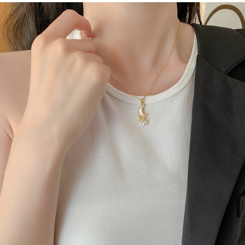 日韩简约流行ins风钛钢项链女小众精致网红锆石锁骨链高级感饰品详情20