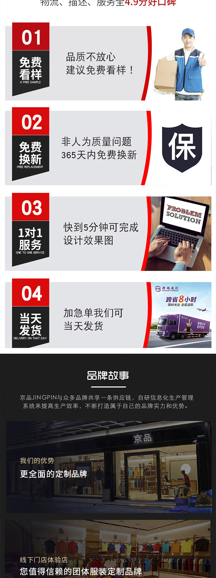 高端索罗纳polo衫定制工作服印字绣logo翻领短袖t恤夏季透气工衣详情24
