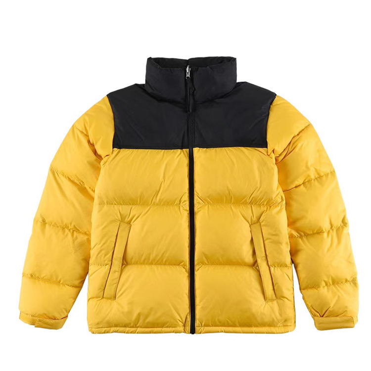 1996 hombre multicolor abajo chaqueta con capucha corto cuello de pie tendencia de moda casual cómodo abrigo 23 años venta caliente pic 8