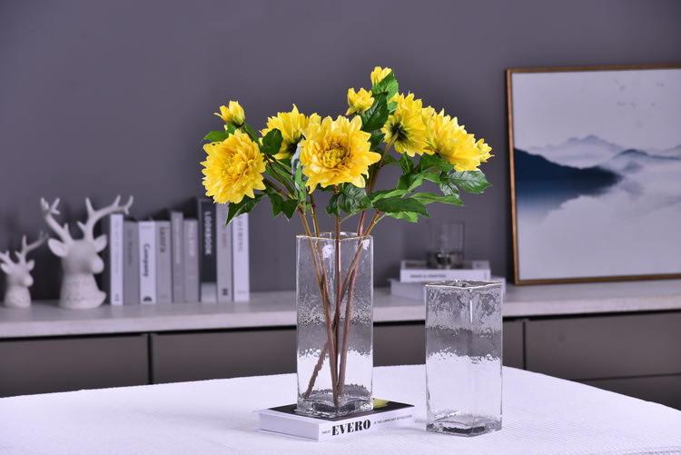 Factory direct sales of high-end artificial dahlia with realistic touch, wholesale of high-end artificial dahlia for home decoration, shopping malls and hotels pic 19