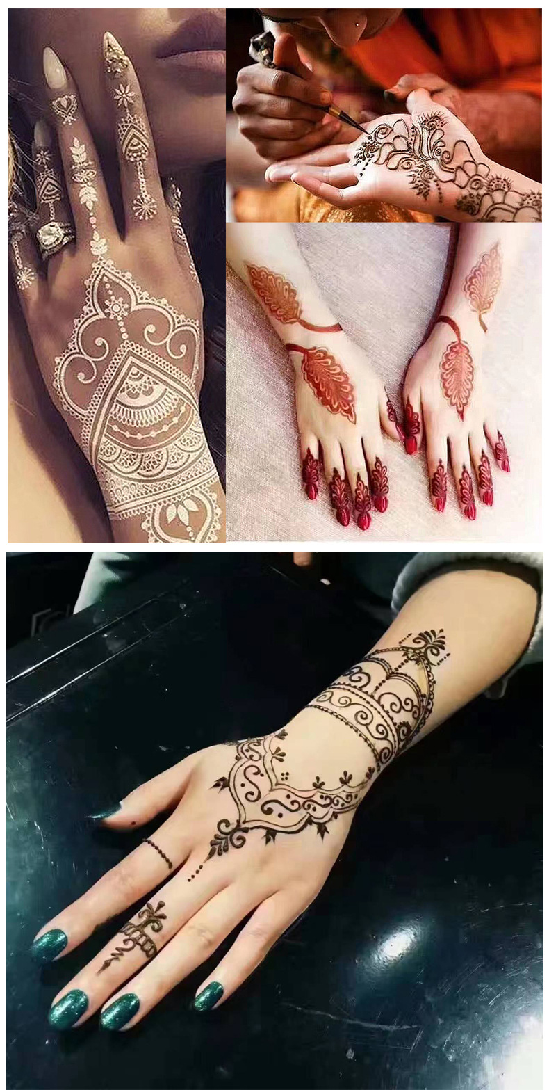 Cross-border Henna ointment, hand-painted ointment, tattoo template ointment, exclusively for foreign trade pic 22