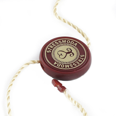 服装吊粒定制高档双插吊粒logo设计烫金滴胶通用吊牌挂绳衣服标签详情17