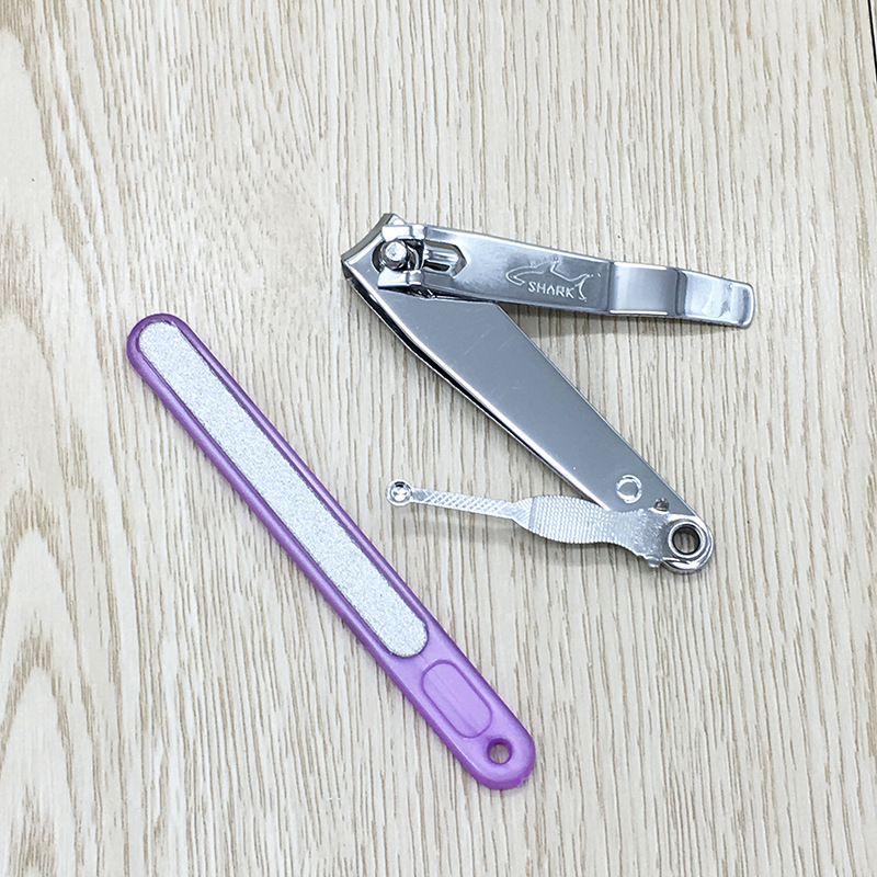 Factory direct sale: Bianxu 0340 stainless steel nail care set, nail clippers and tweezers 2-piece combination set pic 24