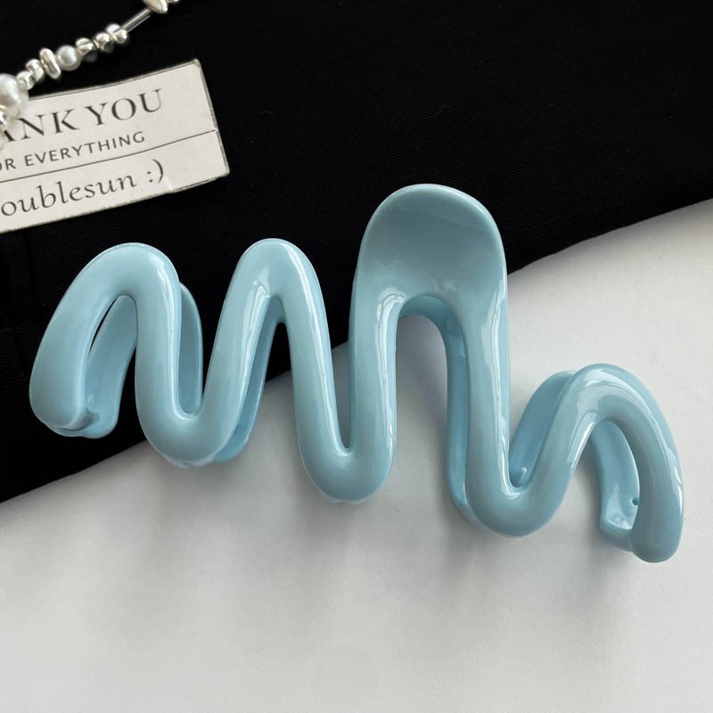 13CM curly hair clip, large hair volume, Korean-style ponytail hair accessory, high-end shark clip wholesale in Yiwu pic 16