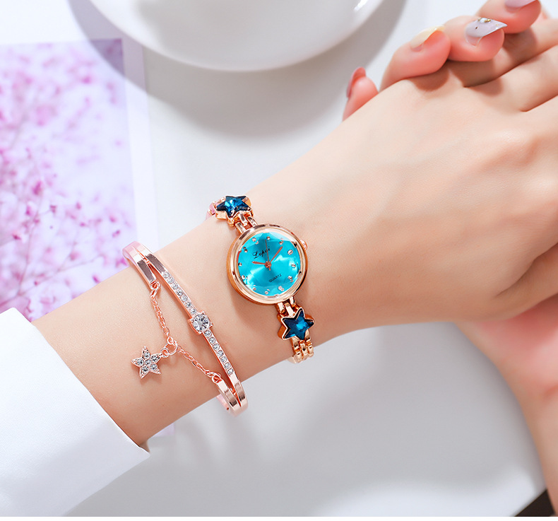 Jewelry watch combination watch bracelet watch creative diamond-encrusted small dial star water diamond watch Diamond watch pic 6