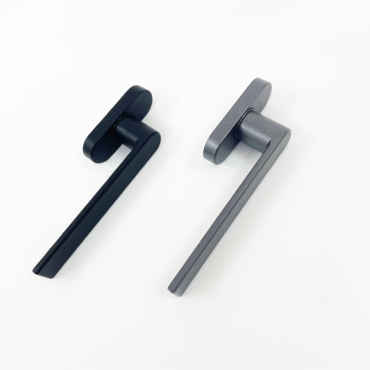 断桥铝平开窗108窗纱一体执手直把手 外玻璃窗户矮扁薄歪执手配件详情18