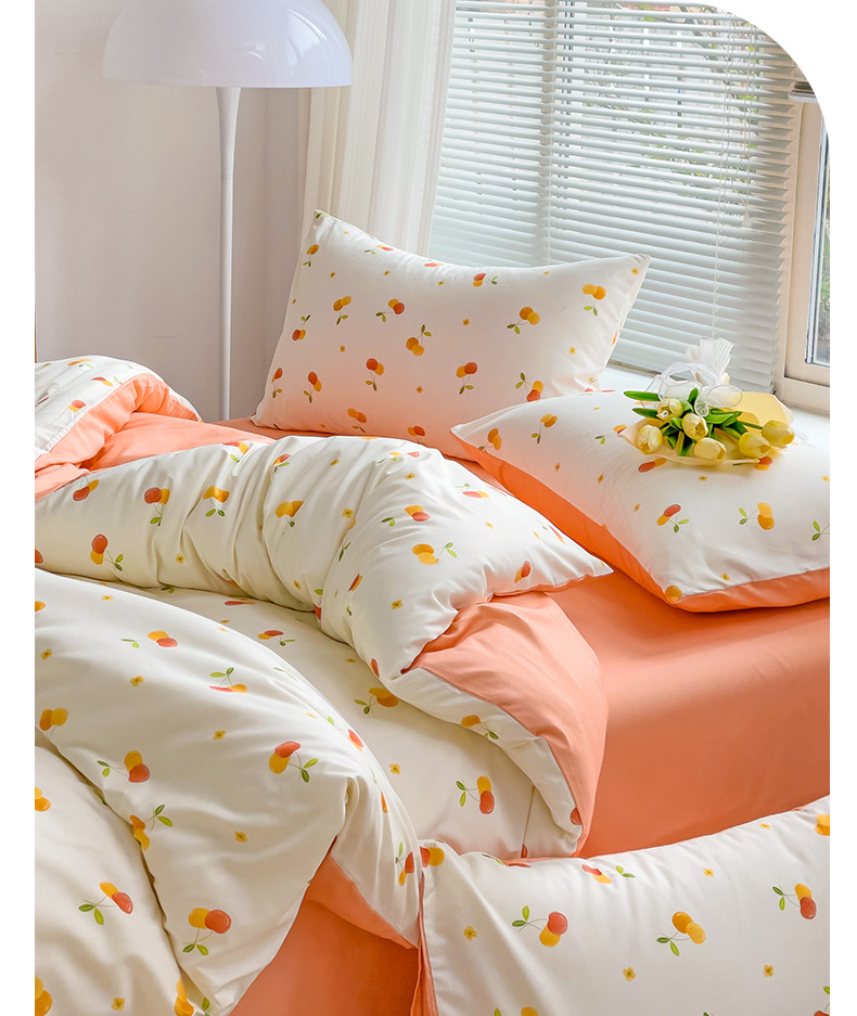 Original factory new product bed four-piece set, four Seasons four-piece set, princess style set, live group purchase gift, physical consignment pic 7