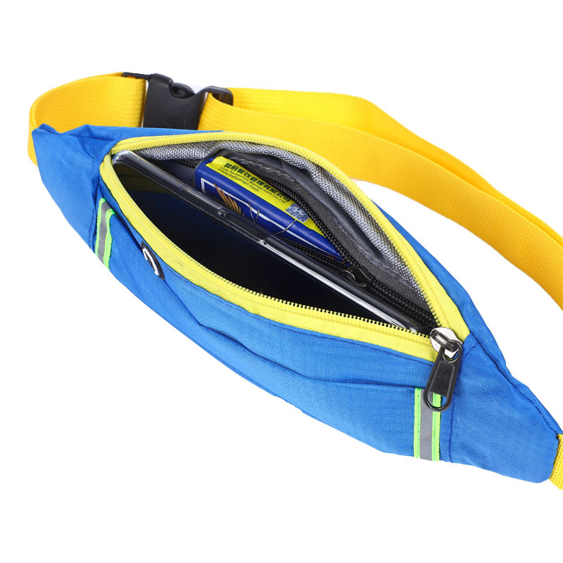 Outdoor sports, running, mobile phone, waist bag, men and women, marathon, fitness, waterproof reflective strip, thin belt, backpack pic 10