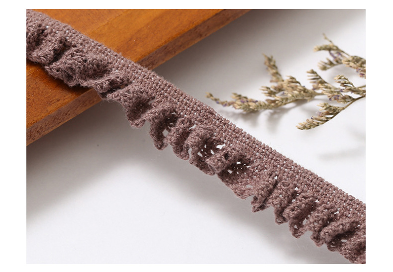 Factory direct supply of elastic lace sofa, curtain lace, diy materials, cotton thread lace, clothing accessories wholesale pic 13