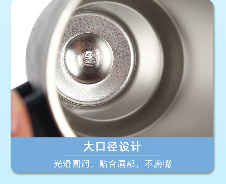 二代激光牛头印花保温杯商务男士大容量保温水杯不锈钢手柄汽车杯详情11