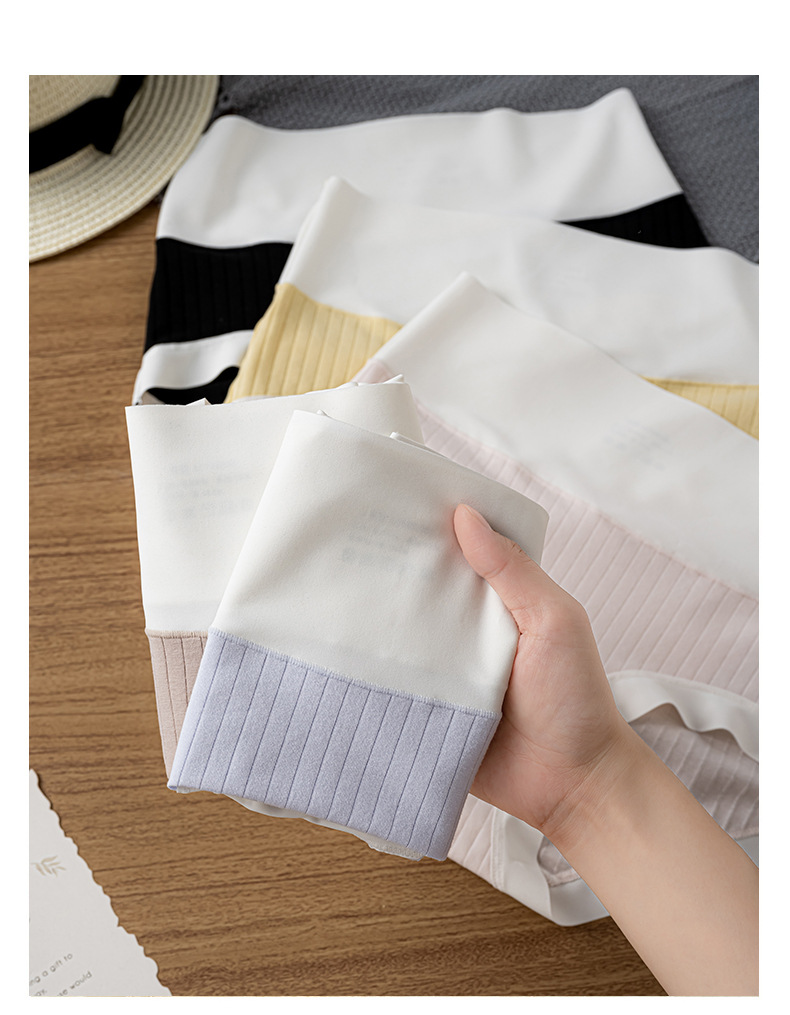 Wholesale of 60 pieces of Xinjiang long-staple cotton pure cotton mid-high waist tapered belly all-cotton antibacterial crotch seamless underpants for women pic 13