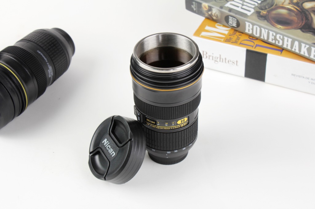 Simulated Nican telescopic lens cup, single-lens reflex camera water cup, food-grade material, portable and personalized water cup pic 15
