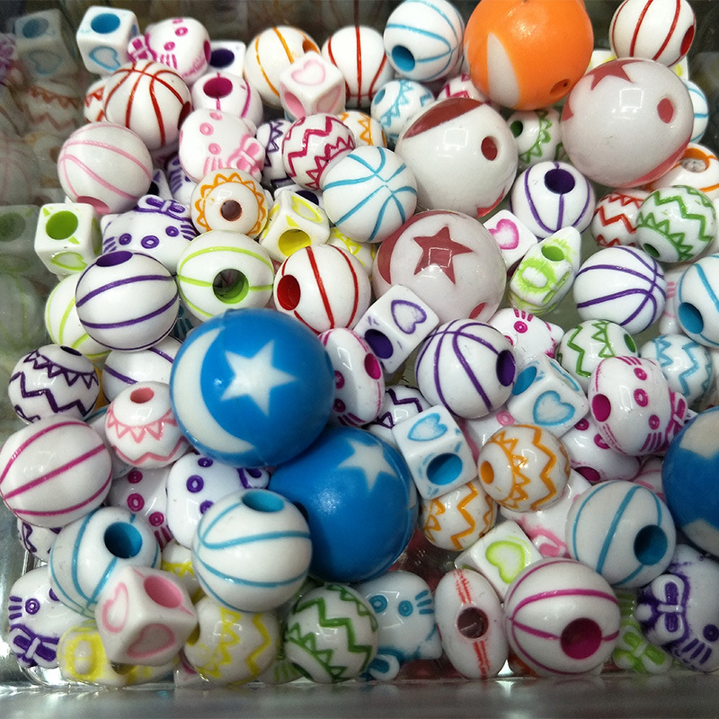diy handcrafted beads, electroplated beads, jewelry accessories, plastic beads, ABS imitation pearls, acrylic beads pic 3