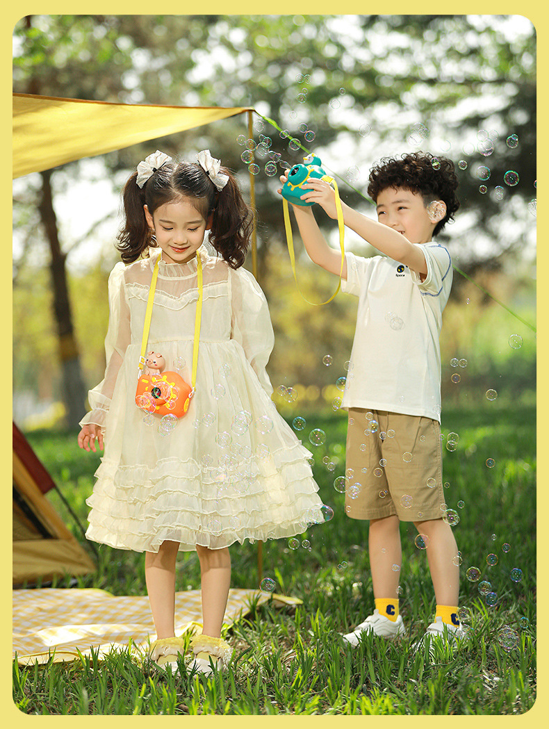 抖音快手网红同款泡泡机 电动音乐泡泡相机吹泡泡儿童玩具手持枪详情39