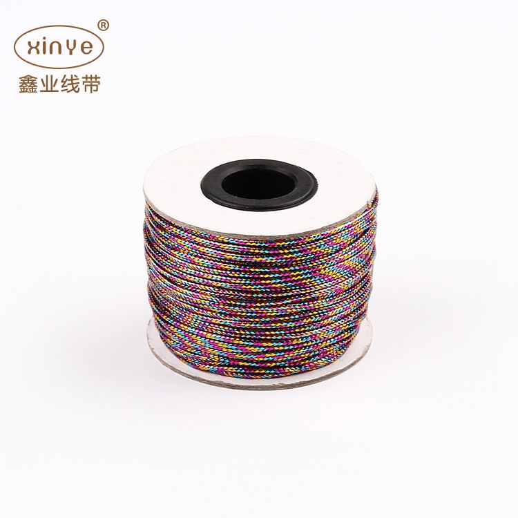 厂家直销8股圆空芯金丝线吊牌线葱线礼品包装线花丝金银线八股绳详情11