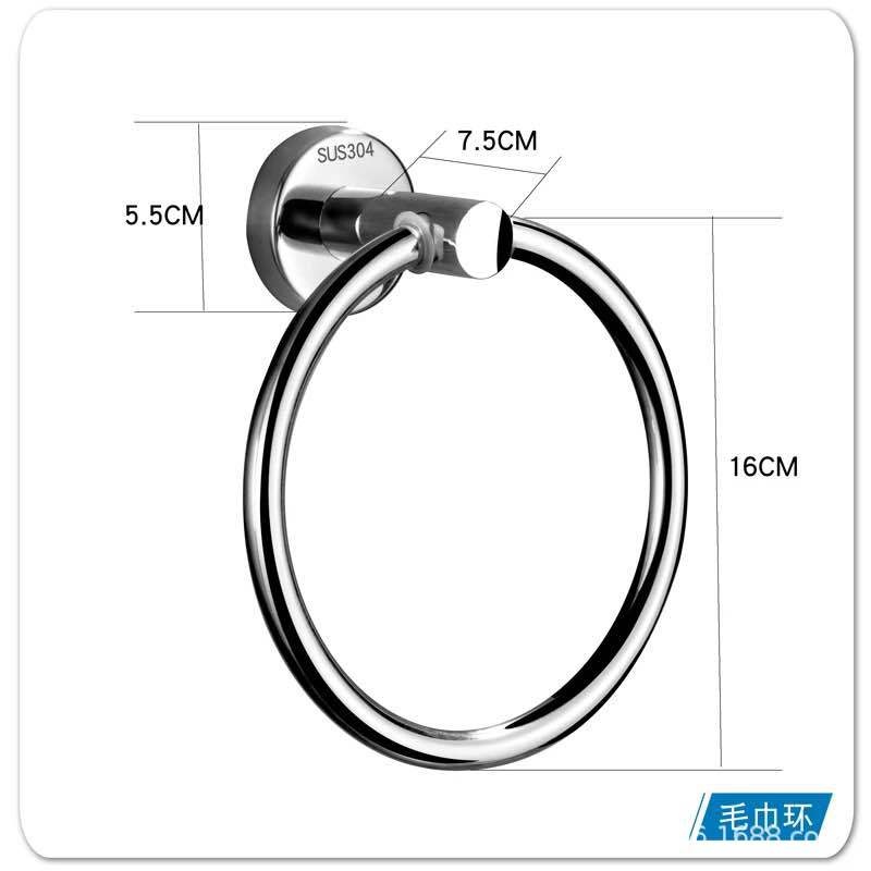 Bathroom hardware hangers, stainless steel towel hangers, bathroom towel racks, bath towel rings, stainless steel towel racks, stainless steel bath towel rings, hotel supplies, bathroom supplies, kitchen and bathroom supplies, one-piece consignment towel racks pic 4