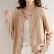 Autumn and winter stand-up collar wool core-spun yarn sweater for women, semi-high collar solid color slim fit, paired with a base layer for women 2022 new style pic 24