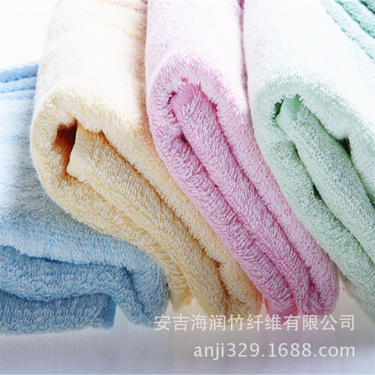竹润品牌厂家现货团购竹纤维毛巾34*76cm4条装礼盒可开票可定制详情5