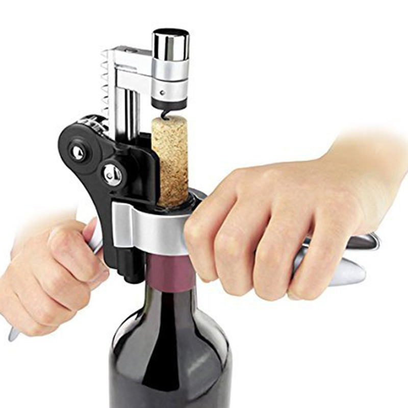 Stainless steel wine opener, wine screwdriver, wine set, rabbit-shaped wine opener available in gold and bronze color, customizable logo, bar supplies, hotel supplies, bottle opener set pic 6