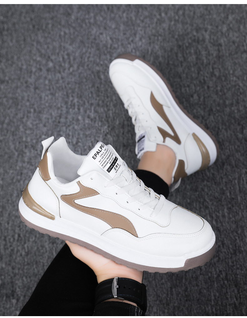 秋冬款男鞋韩版皮面板鞋运动休闲皮鞋厚底舒适老爹鞋百搭男士鞋子详情16