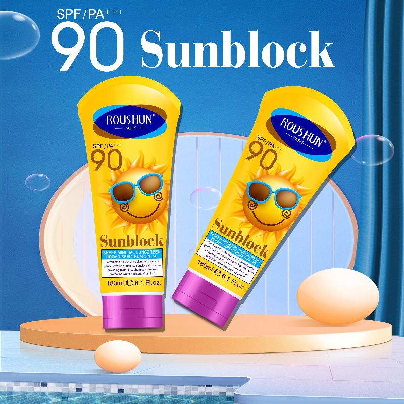 ROUSHUN 柔顺 SPF 90 防晒霜 sunscreen详情5