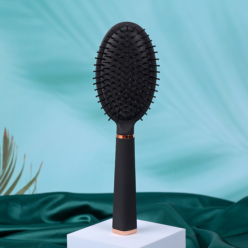 Factory direct supply black massage comb, fashionable golden texture, non-knotted hair styling comb in stock pic 11