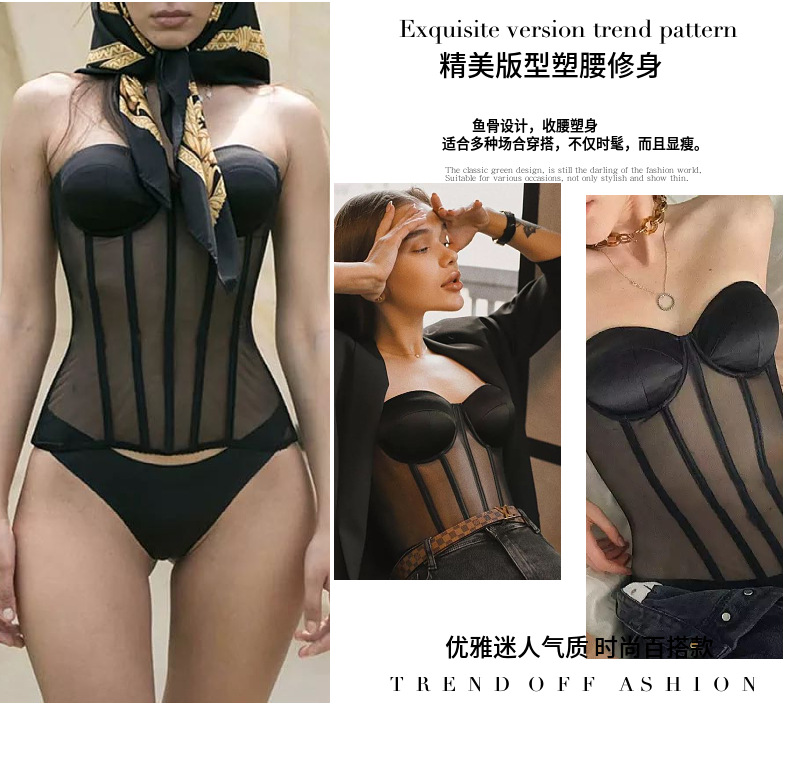 女士腰封外搭外穿黑色背带束腰性感背心装饰潮流朋克风吊带配衣服详情4