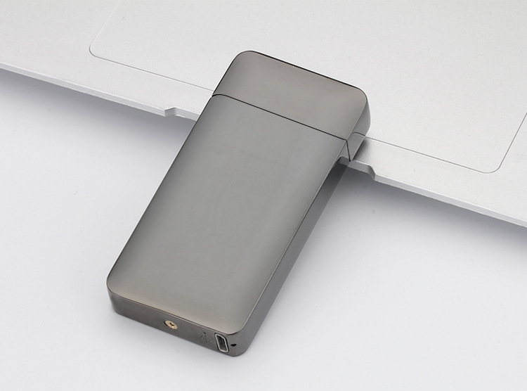 JL903光电感应充电打火机usb双电弧脉冲打火机锌合金防风点烟器详情19