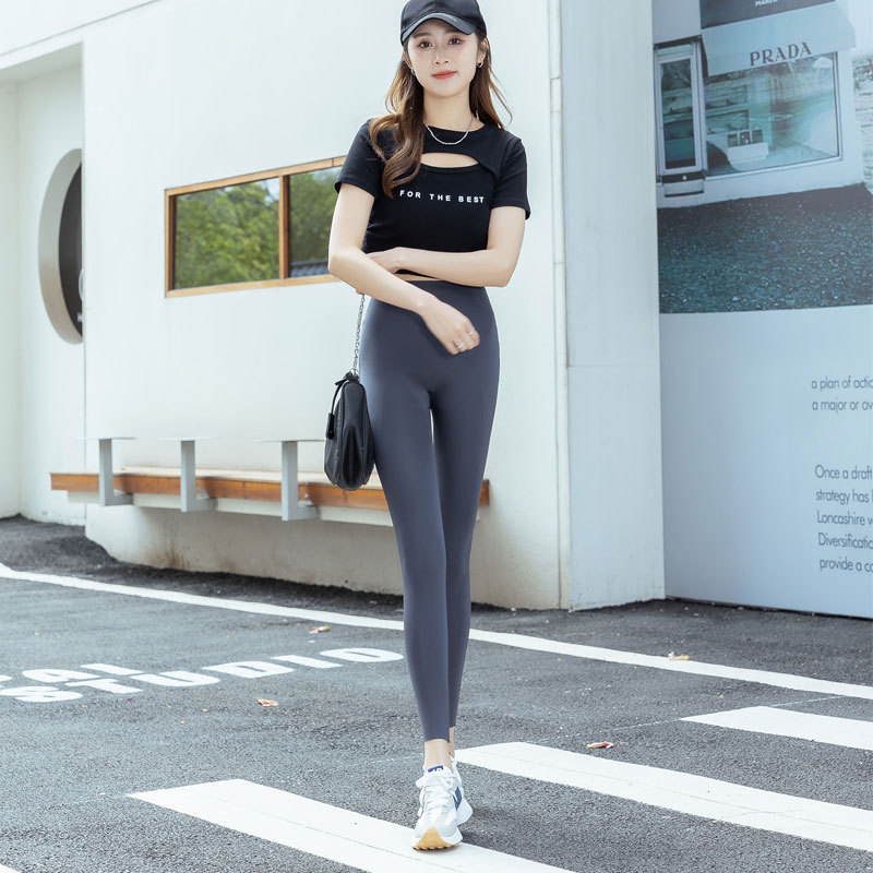 卡卡同款悬浮裤鲨鱼裤女收腹提臀外穿紧身瑜伽裤瘦腿高腰打底裤详情24
