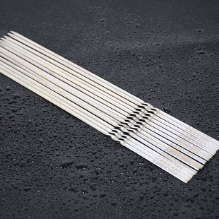 Stainless steel barbecue skewers, barbecue forks, flat skewers, round skewers, barbecue needles with hooks, flat skewers, outdoor barbecue skewers, steel picks, wholesale skewers pic 18