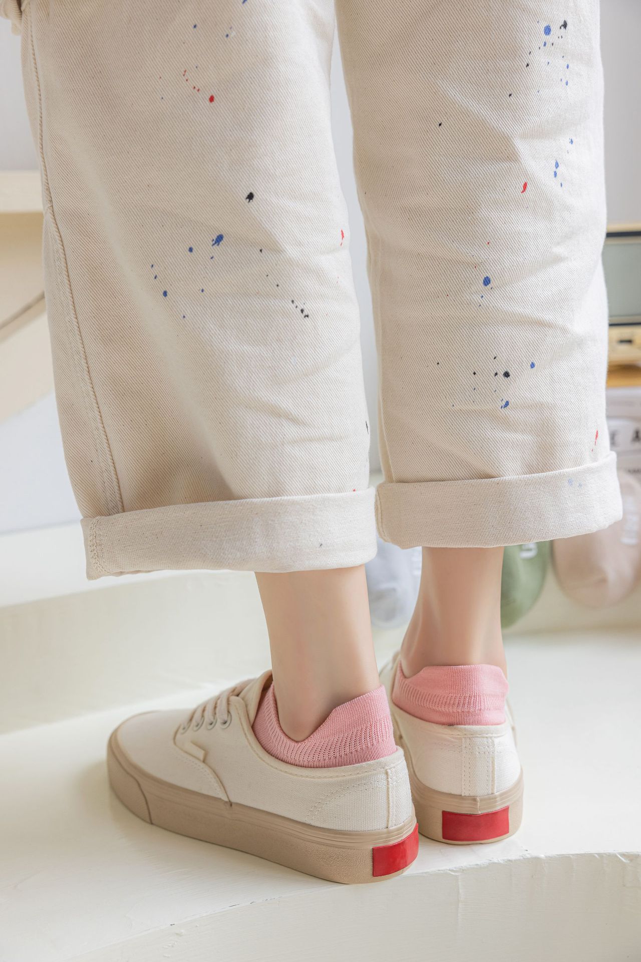 袜子女夏季船袜纯棉不掉跟隐形袜日系百搭可爱学院风浅口低帮短袜详情21